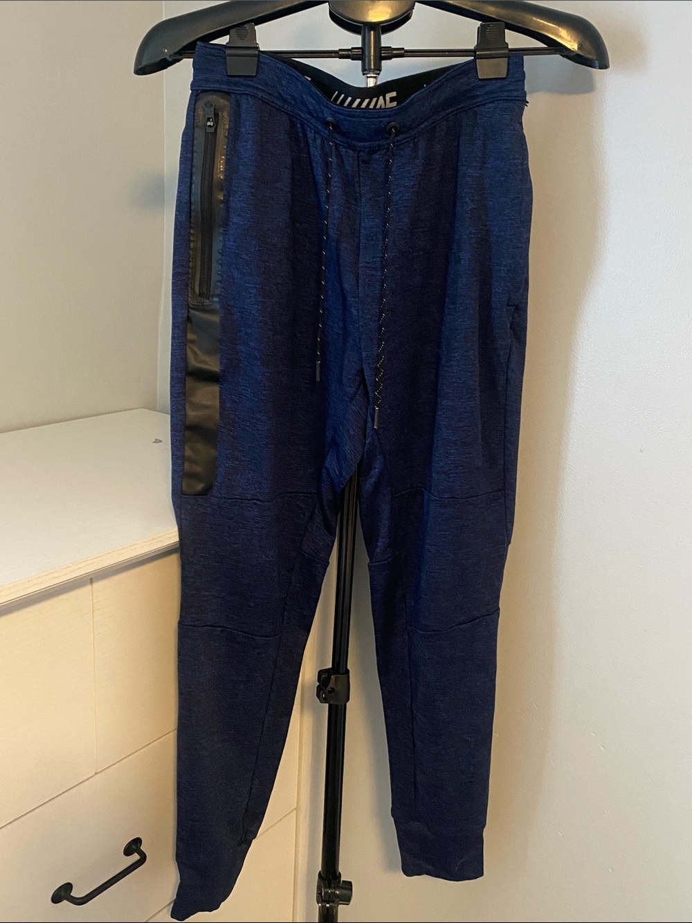American Eagle Outfitters Dark Navy Jogger Pants with Zip Pocket